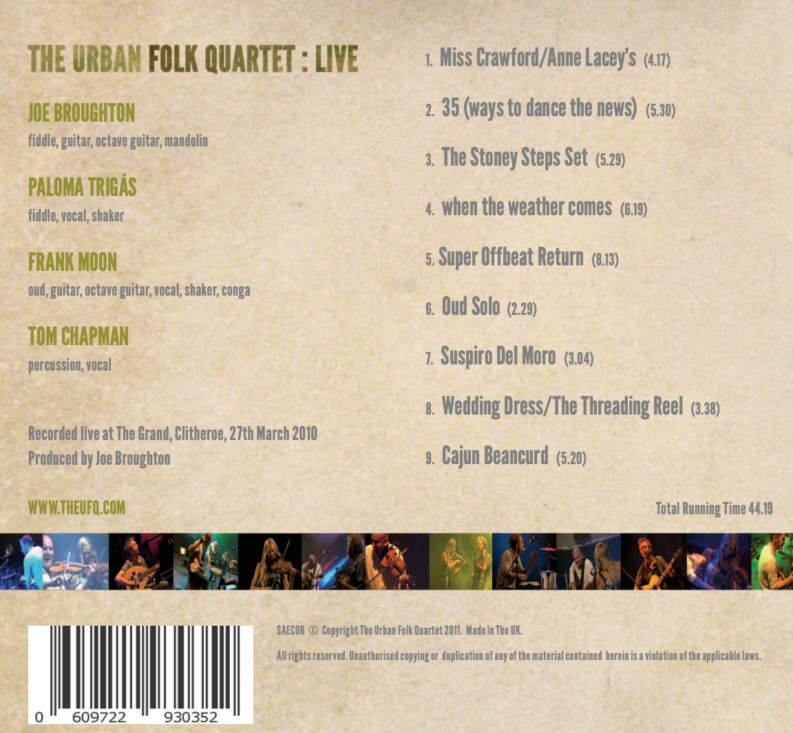 UFQ Live - CD & Download