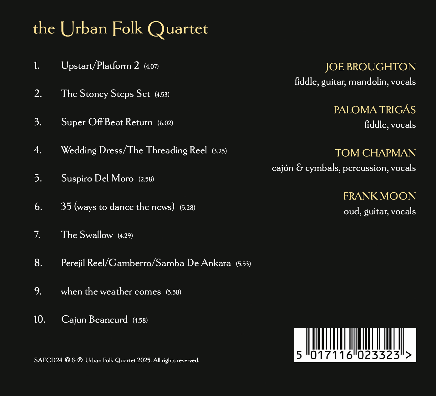The Urban Folk Quartet (2025 Remaster) - CD & Download